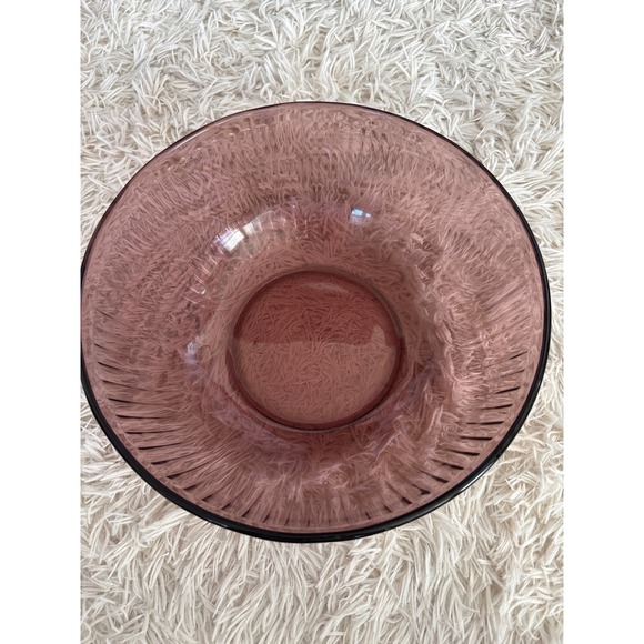 Pyrex Other - Pyrex Vintage Amethyst Glass Mixing Bowl Ribbed Exterior